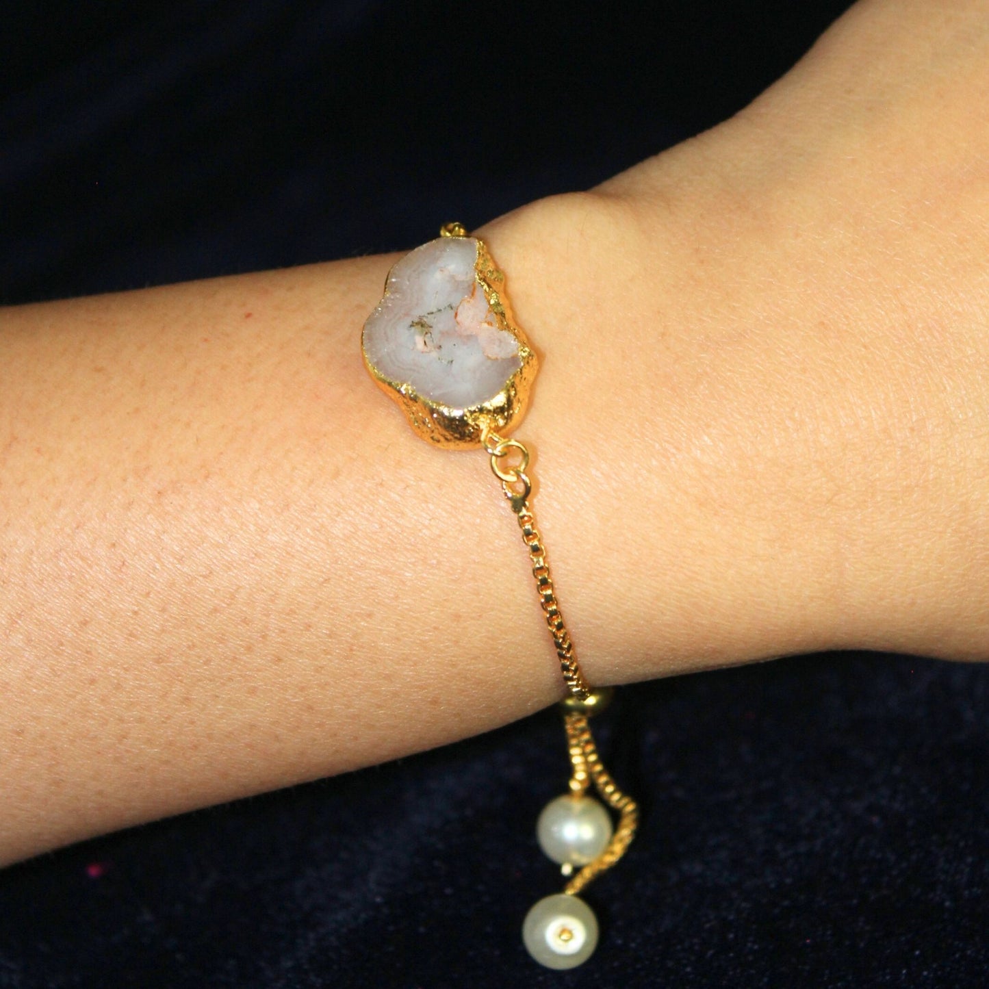 Silva Sutra grey stone bracelet