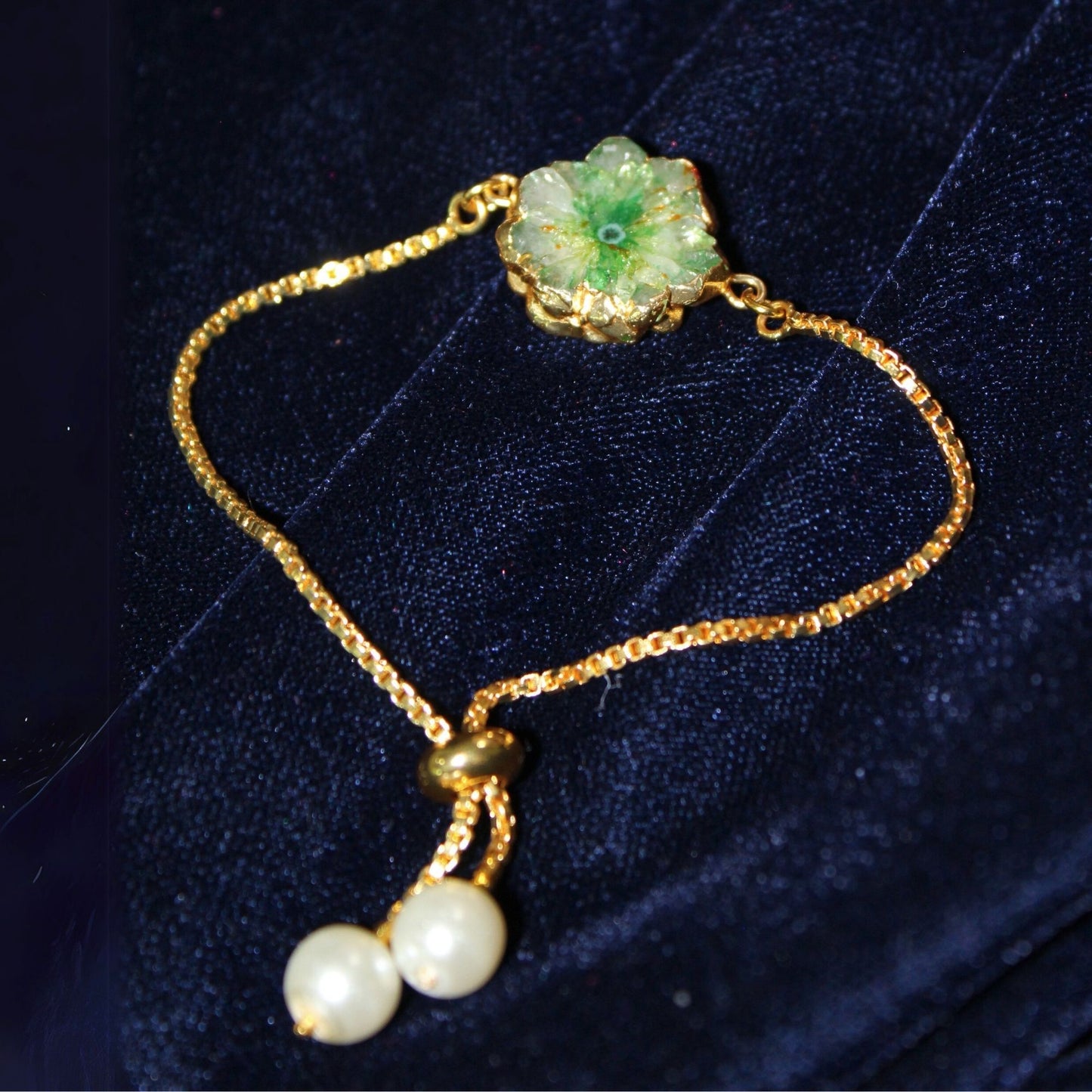 Silva Sutra green stone bracelet