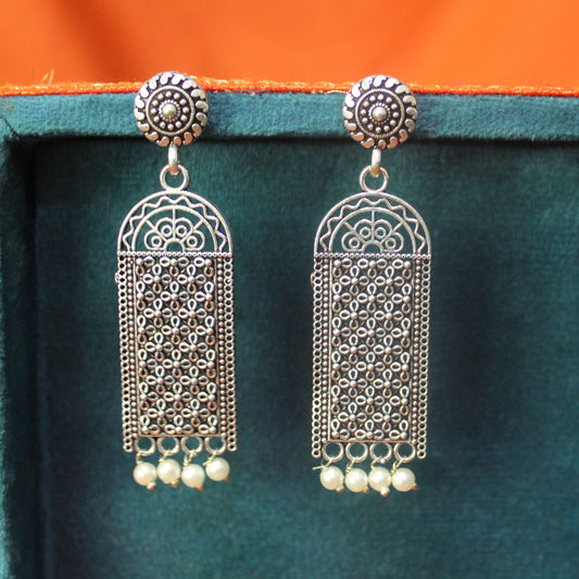 Silva Sutra intricate filigree earrings