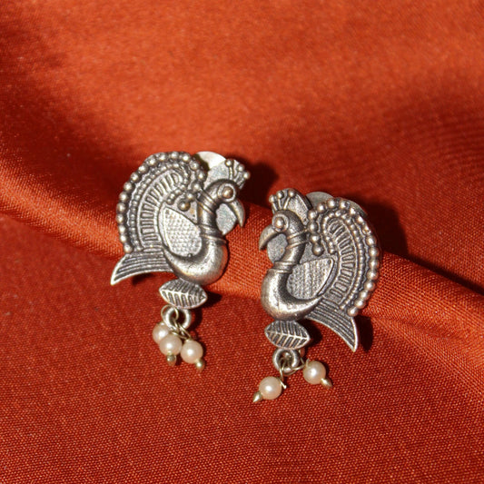 Silva Sutra peacock studs