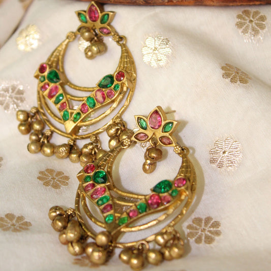 Silva Sutra Chandbali Earrings