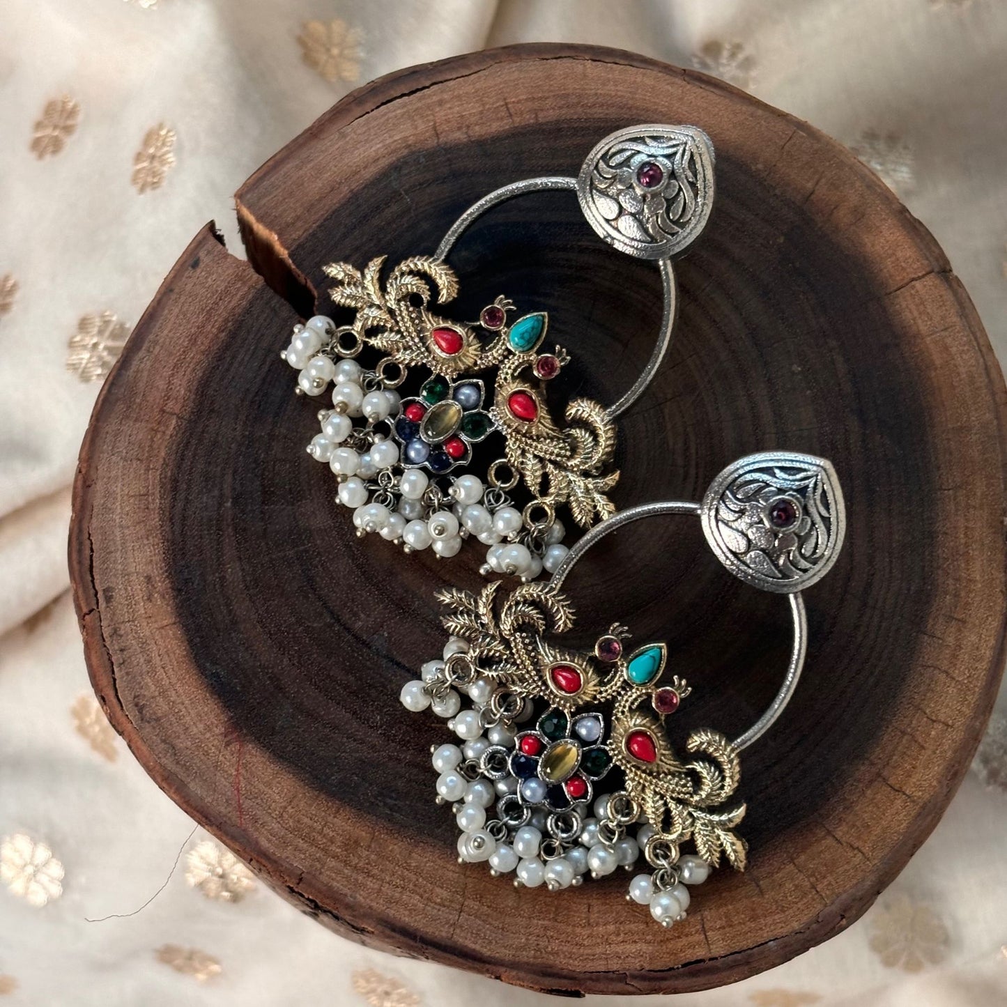 Silva Sutra Mosaic Muse Hoops