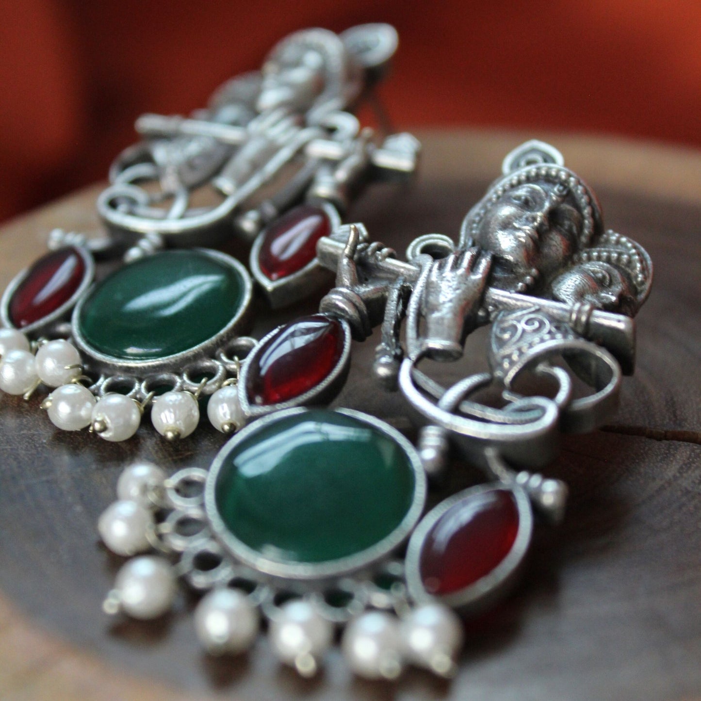 Silva Sutra Radhe Krishna Earrings