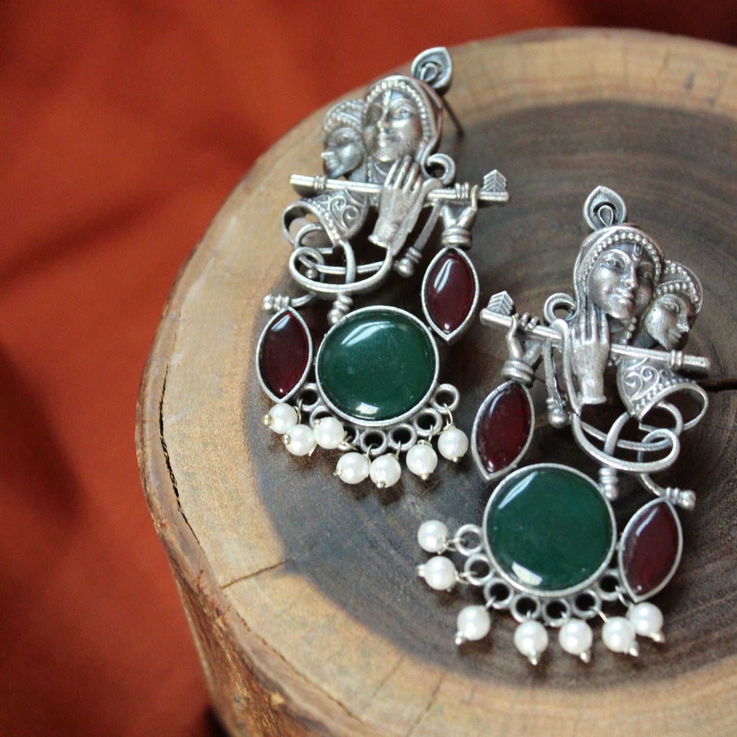 Silva Sutra Radhe Krishna Earrings