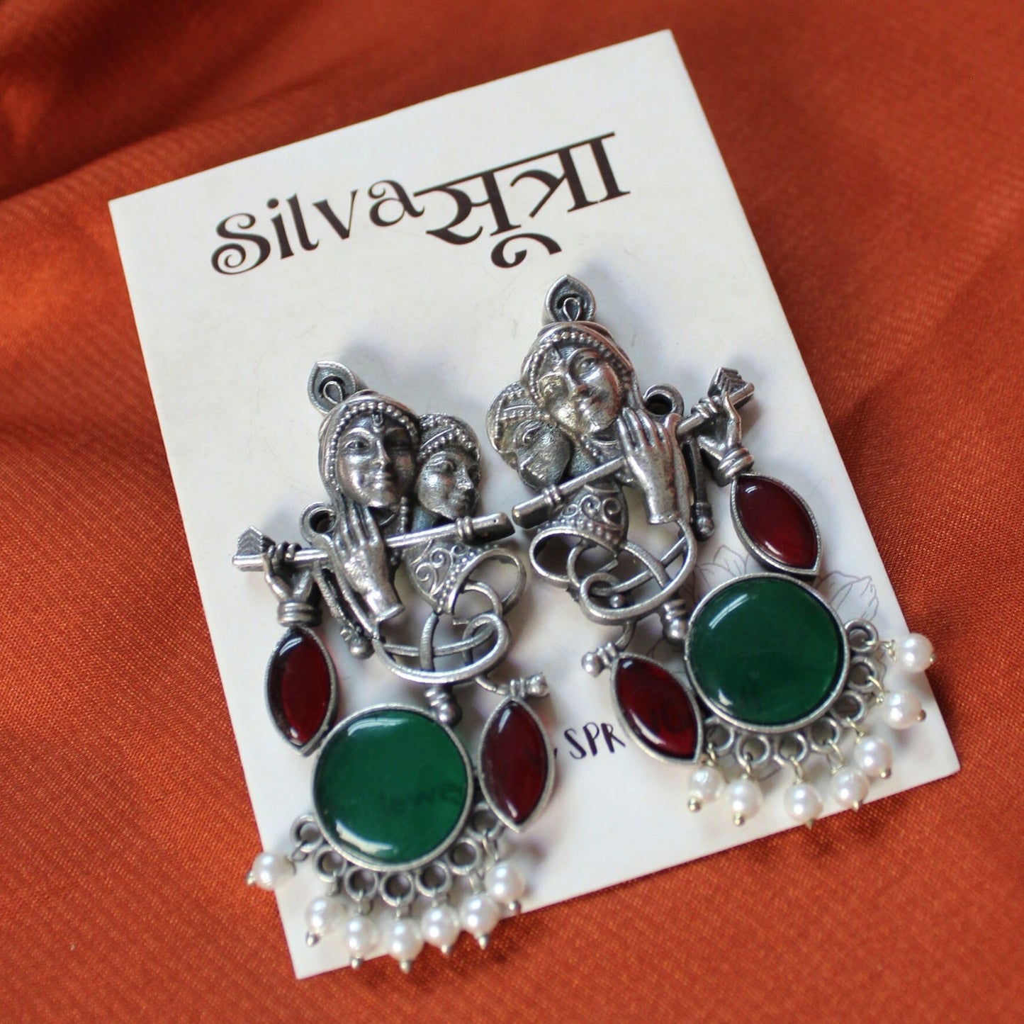 Silva Sutra Radhe Krishna Earrings