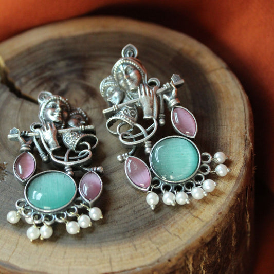 Silva Sutra Radhe Krishna Earrings