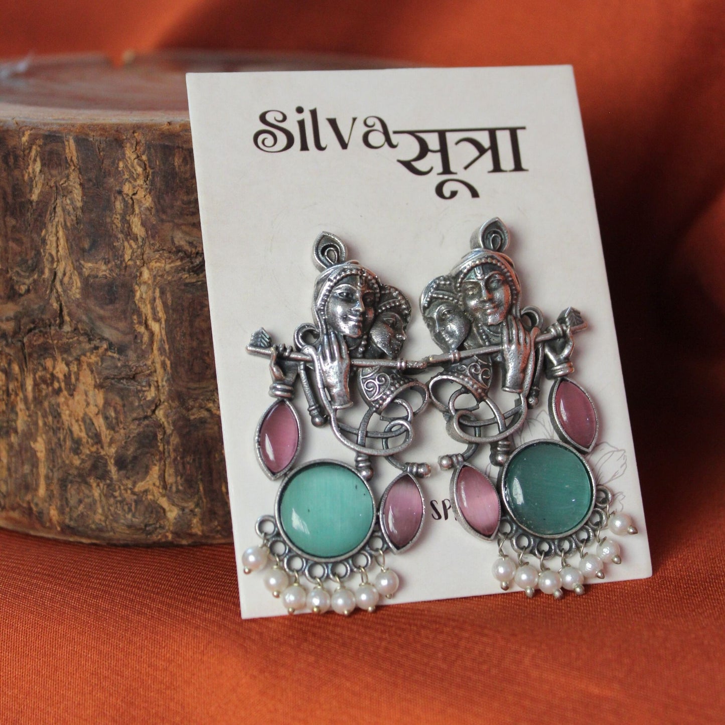 Silva Sutra Radhe Krishna Earrings