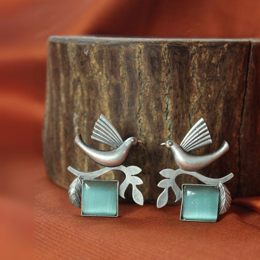 Silva Sutra bird earrings