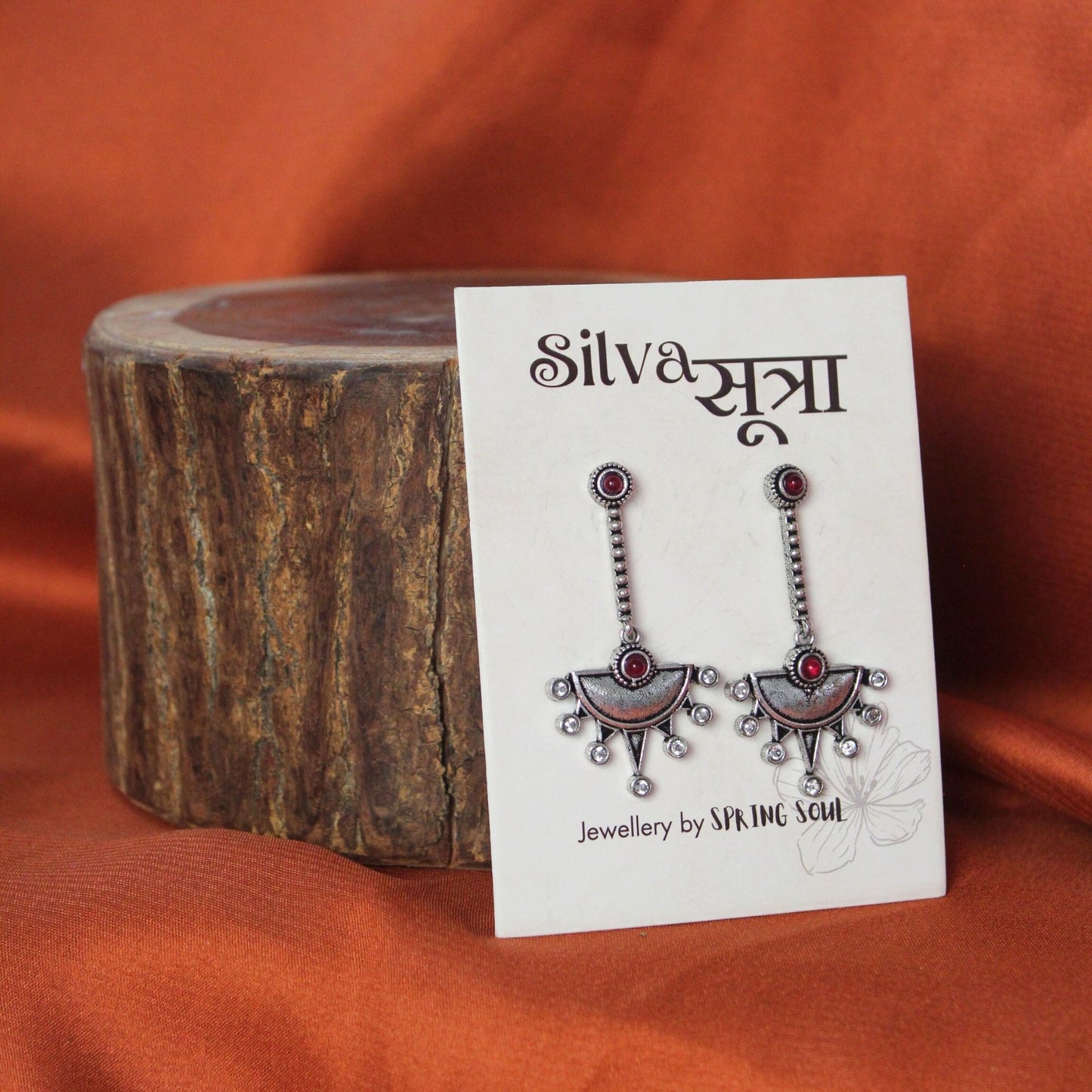 Silva Sutra Crimson sun earrings