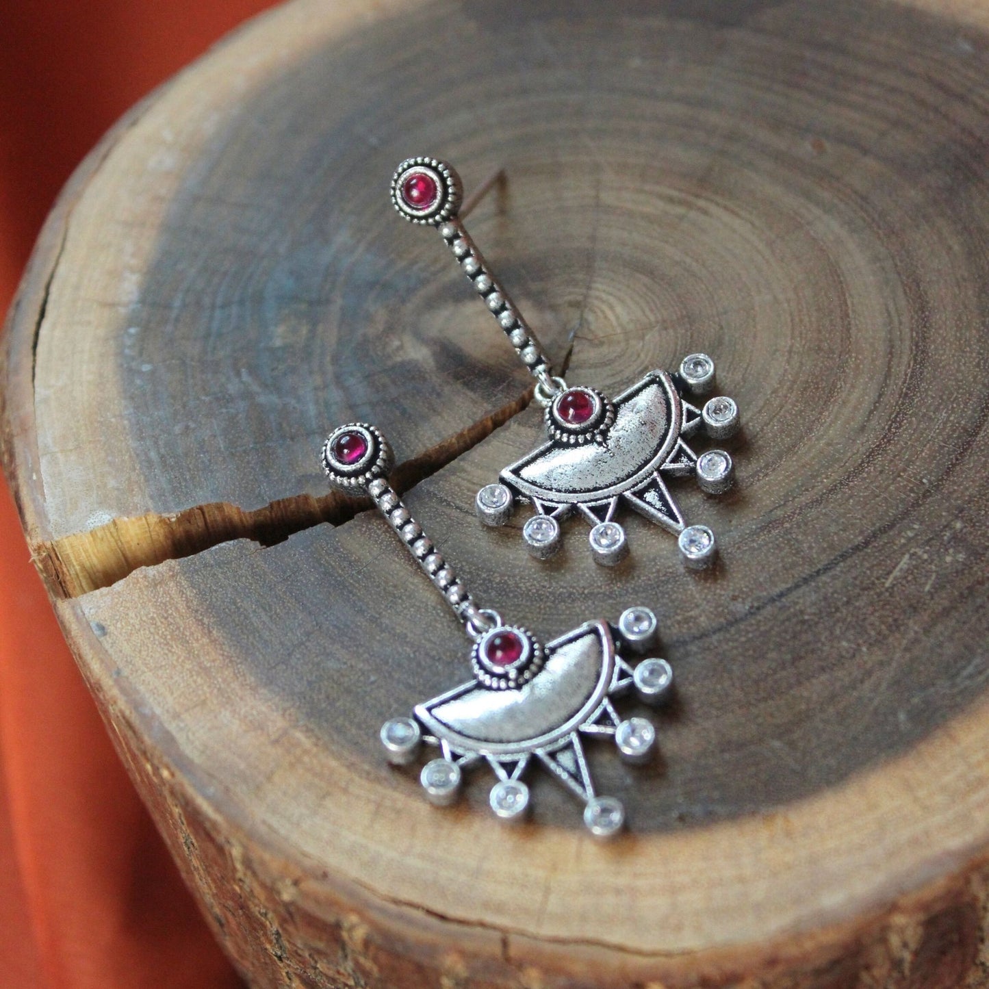 Silva Sutra Crimson sun earrings