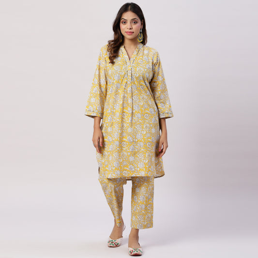 Printed cotton co-ord set