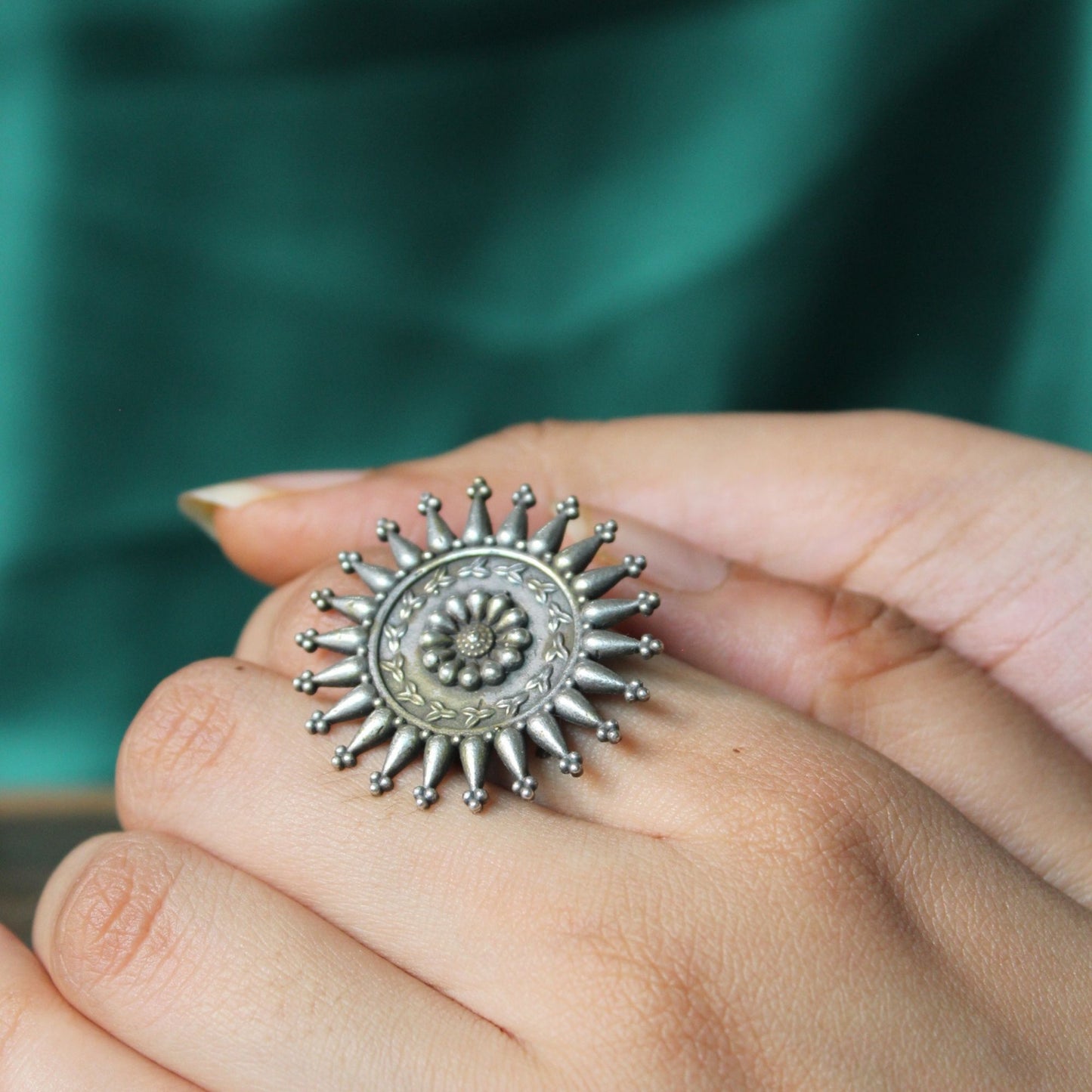 Sun Oxidised Ring