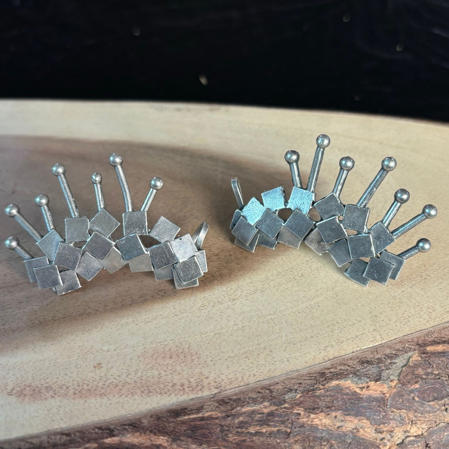 Silva Sutra Geometric Ear Cuffs