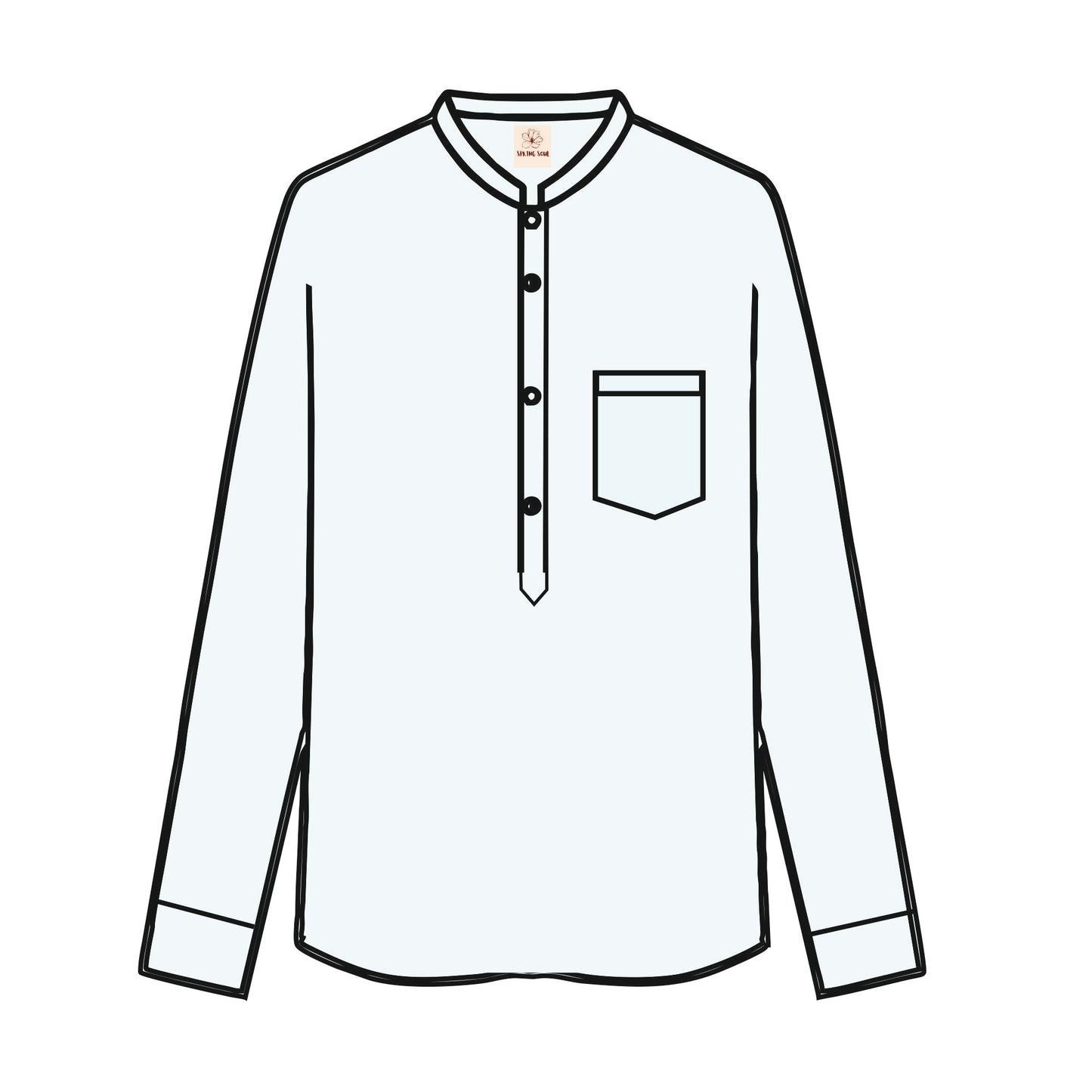 Full sleeves kurta style shirt