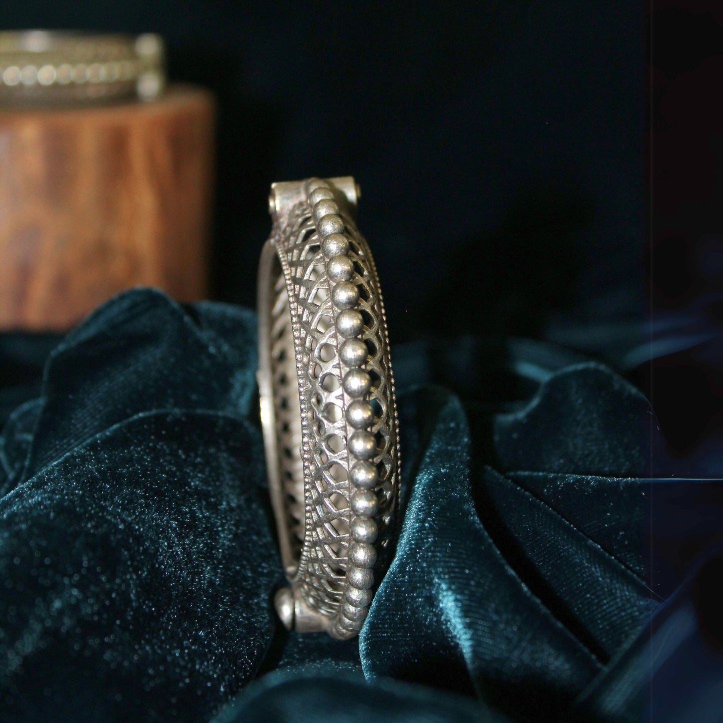 Silva Sutra intricate lattice bangle