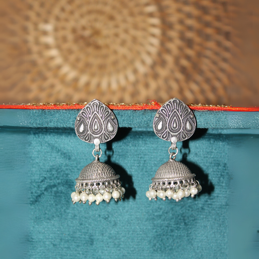 Silva Sutra Vintage charm jhumkas