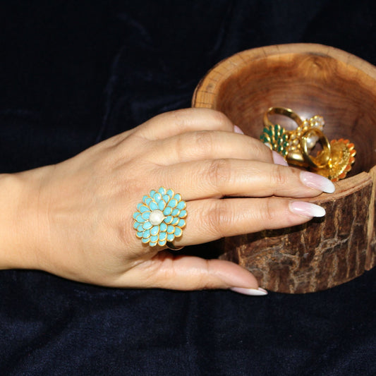 Silva Sutra Zinnia rings