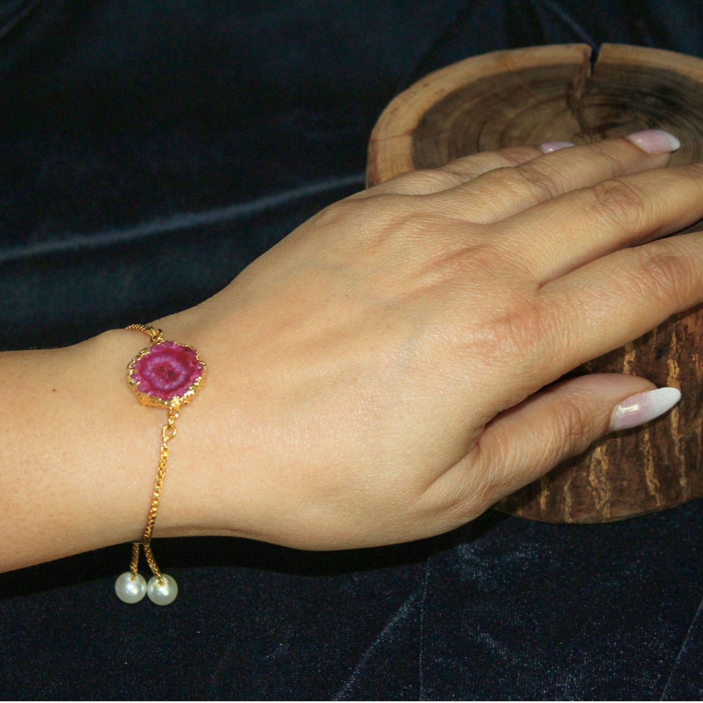 Silva Sutra pink stone bracelet