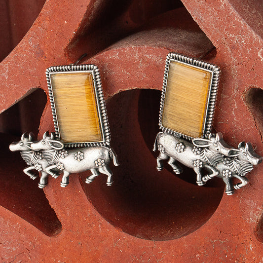 Silva Sutra Bullock Cart Earrings