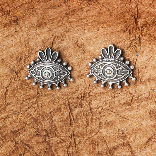 Silva Sutra Evil Eye Stud Earrings