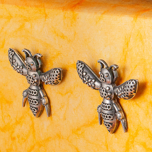 Silva Sutra Bee Stud Earrings