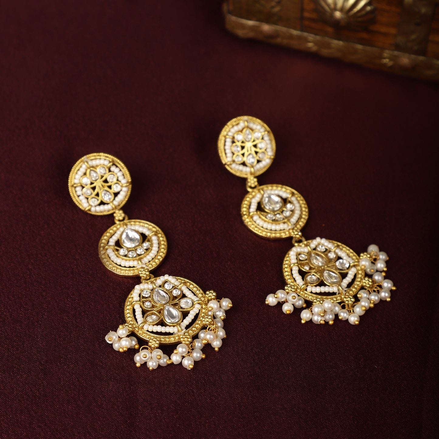 Gold-Toned Drop Earrings