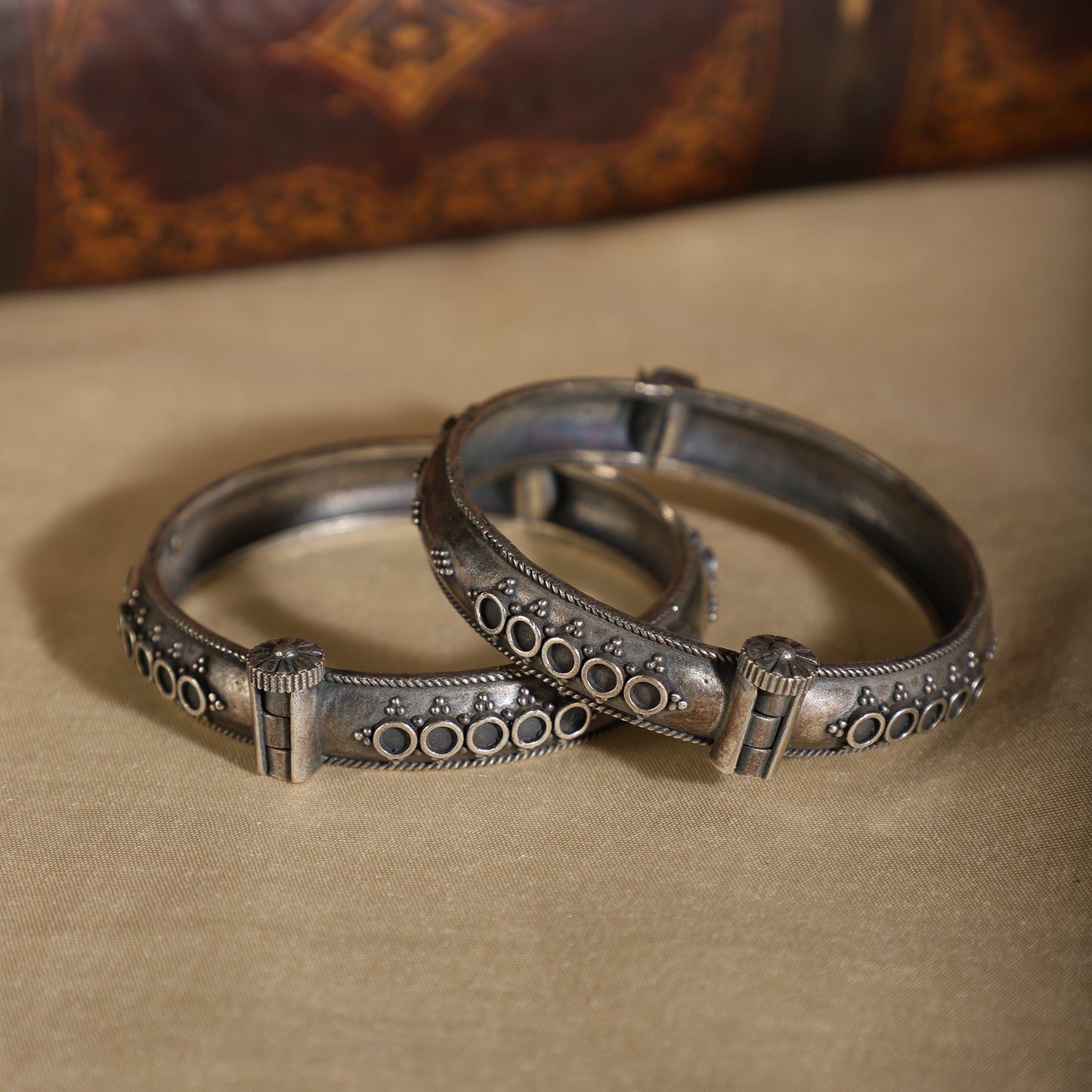 Oxidized Tribal Kada Bangle- 1 Piece