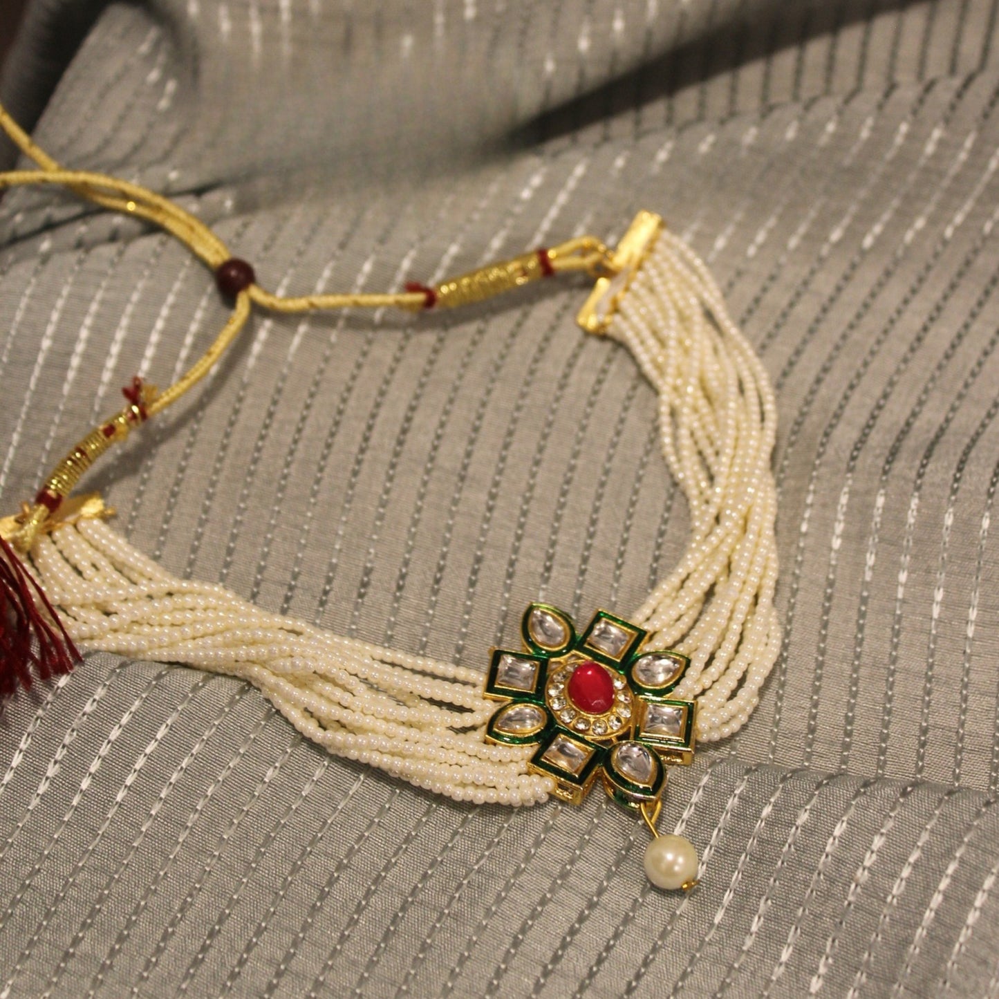 Kundan Pearl Choker