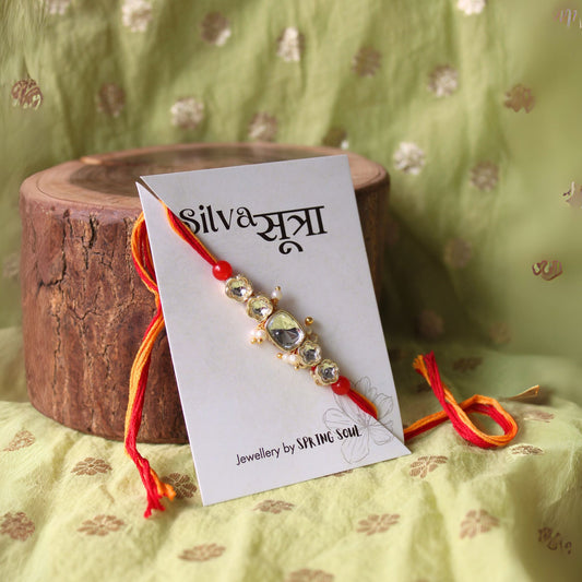 Kundan Bloom Rakhi