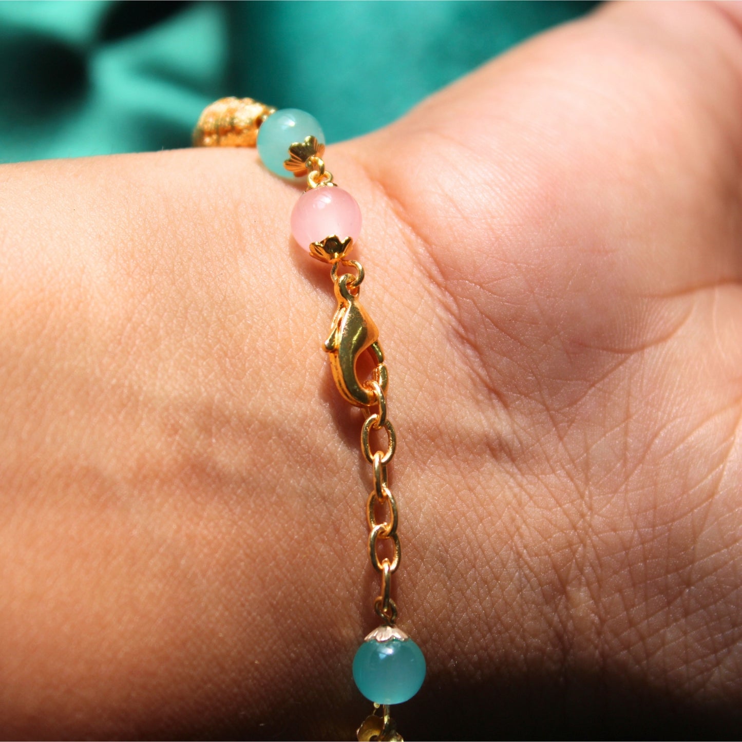 pastel charm bracelet rakhi