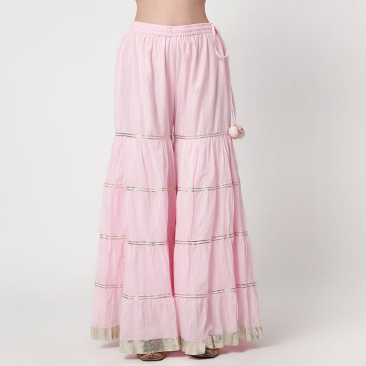 Pink  Cotton Sharara