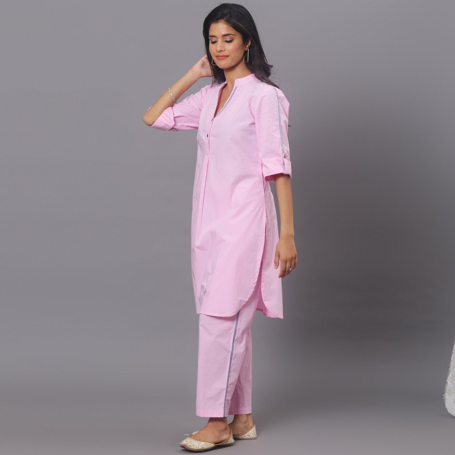 Pink Cotton Co-ord set
