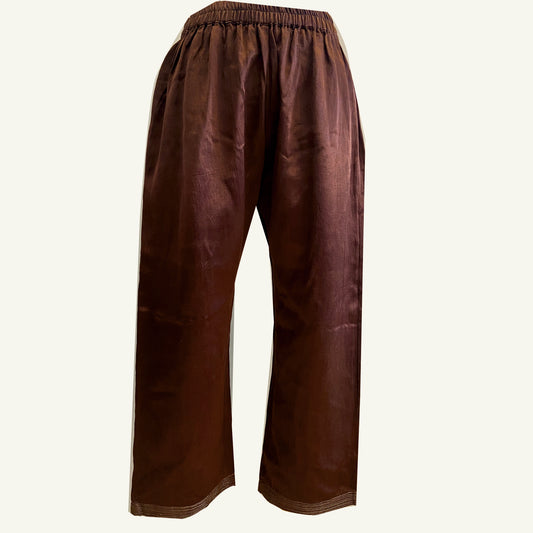 Mashru silk pants with embroidery