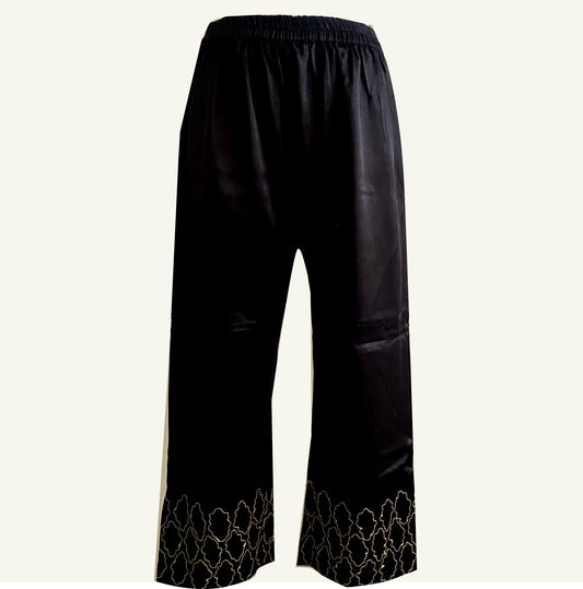 Mashru silk pants with embroidery