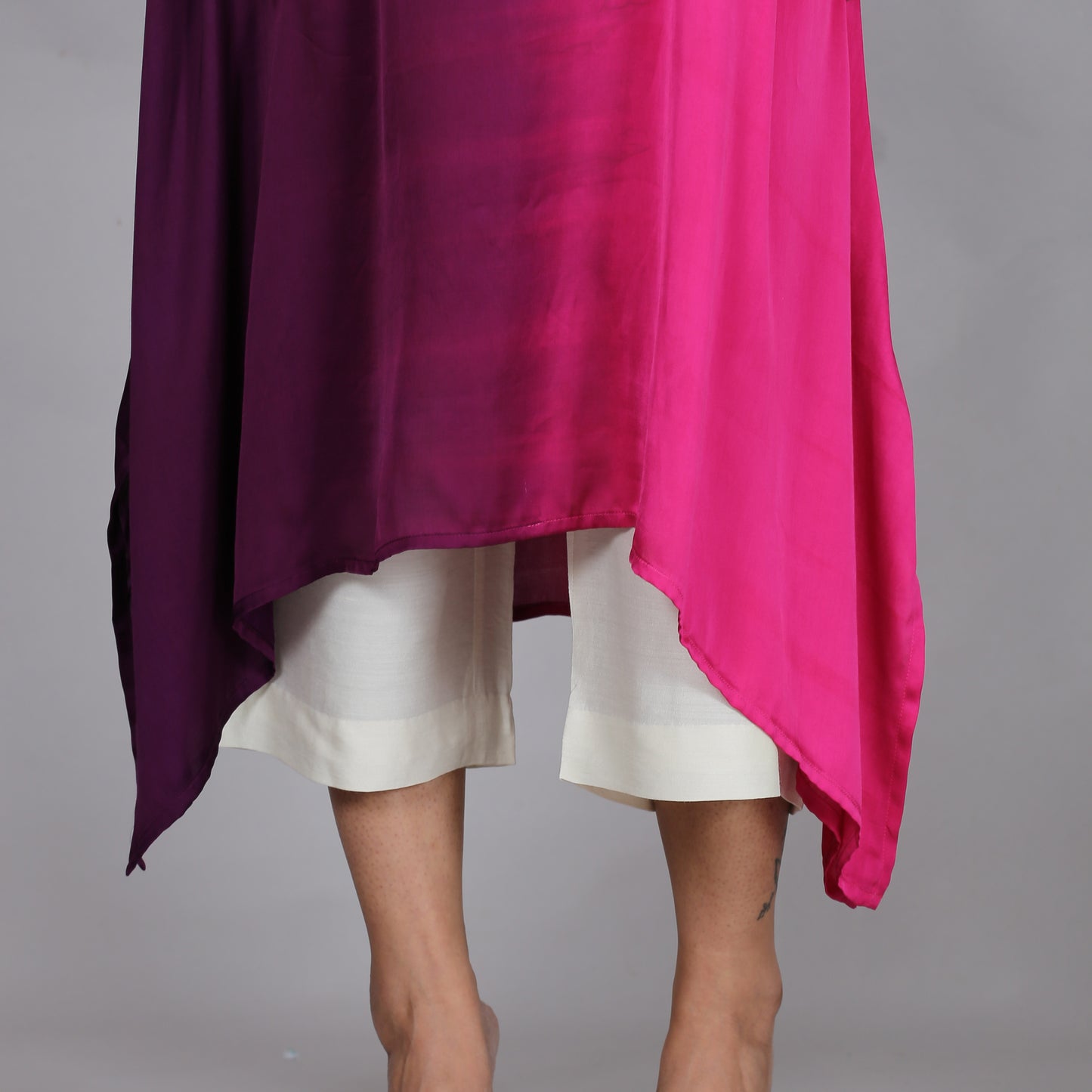 Pink Ombre Modal Asymmetric Kurta