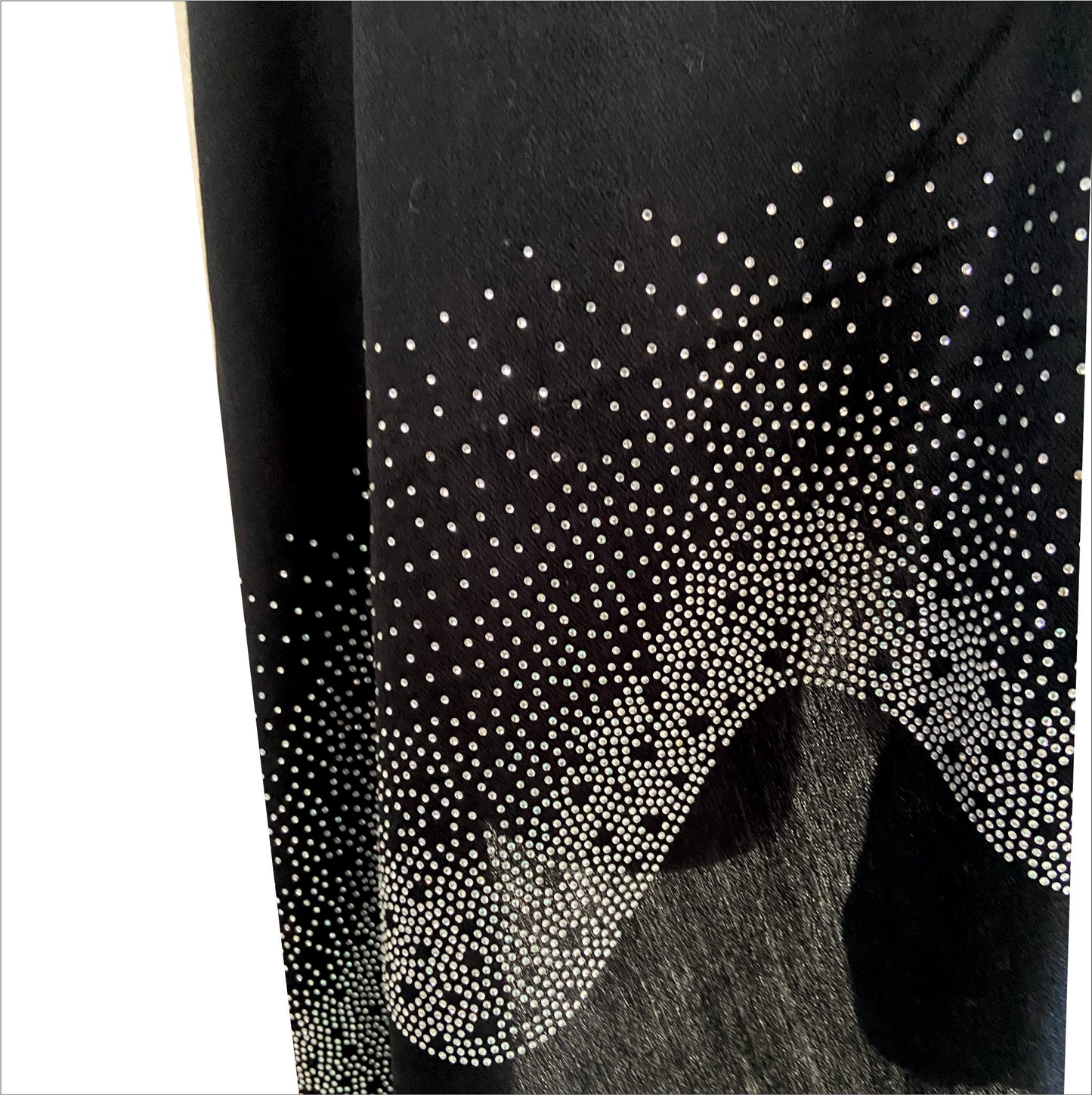 Pashmina stole with crystal stone detailing