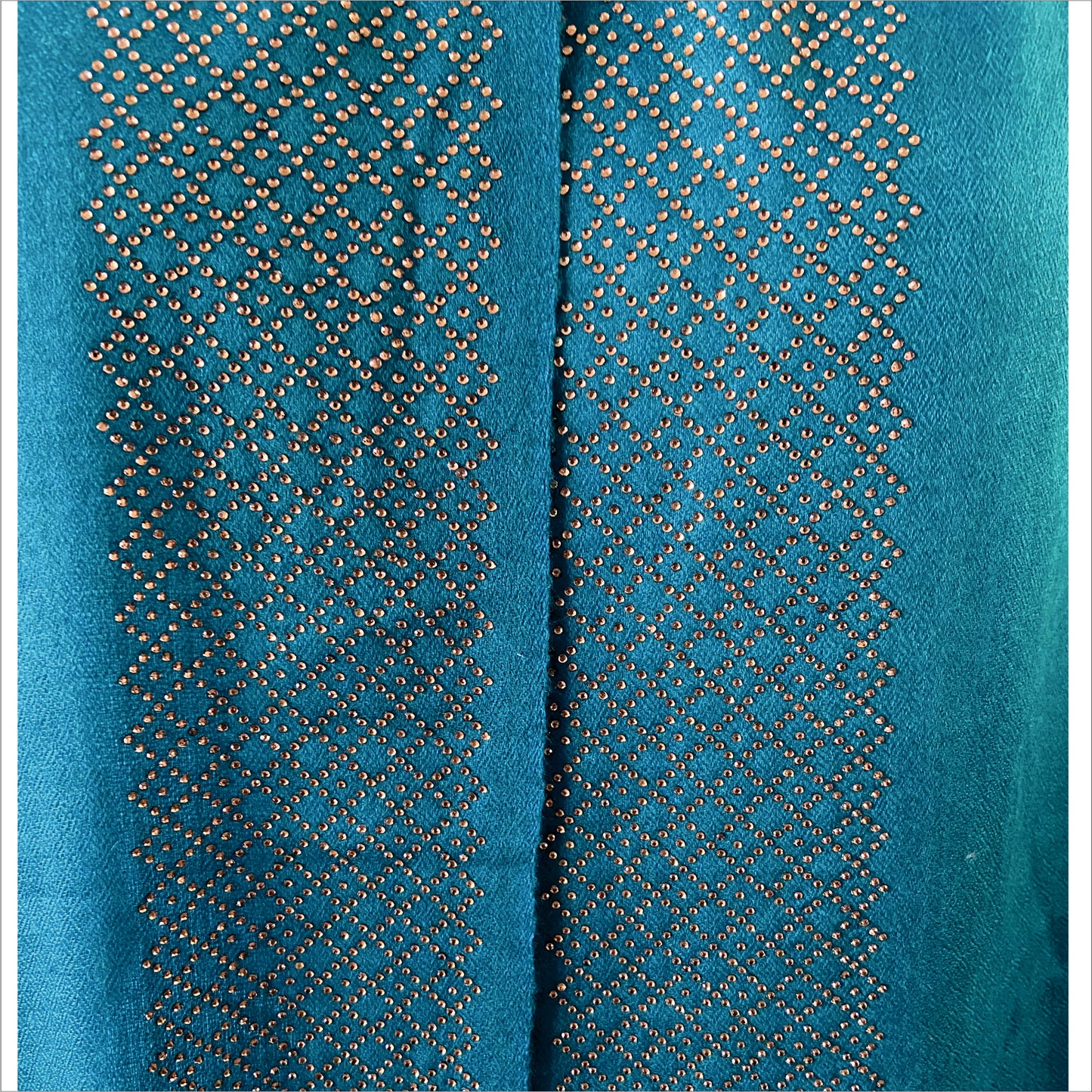Pashmina stole with crystal stone detailing