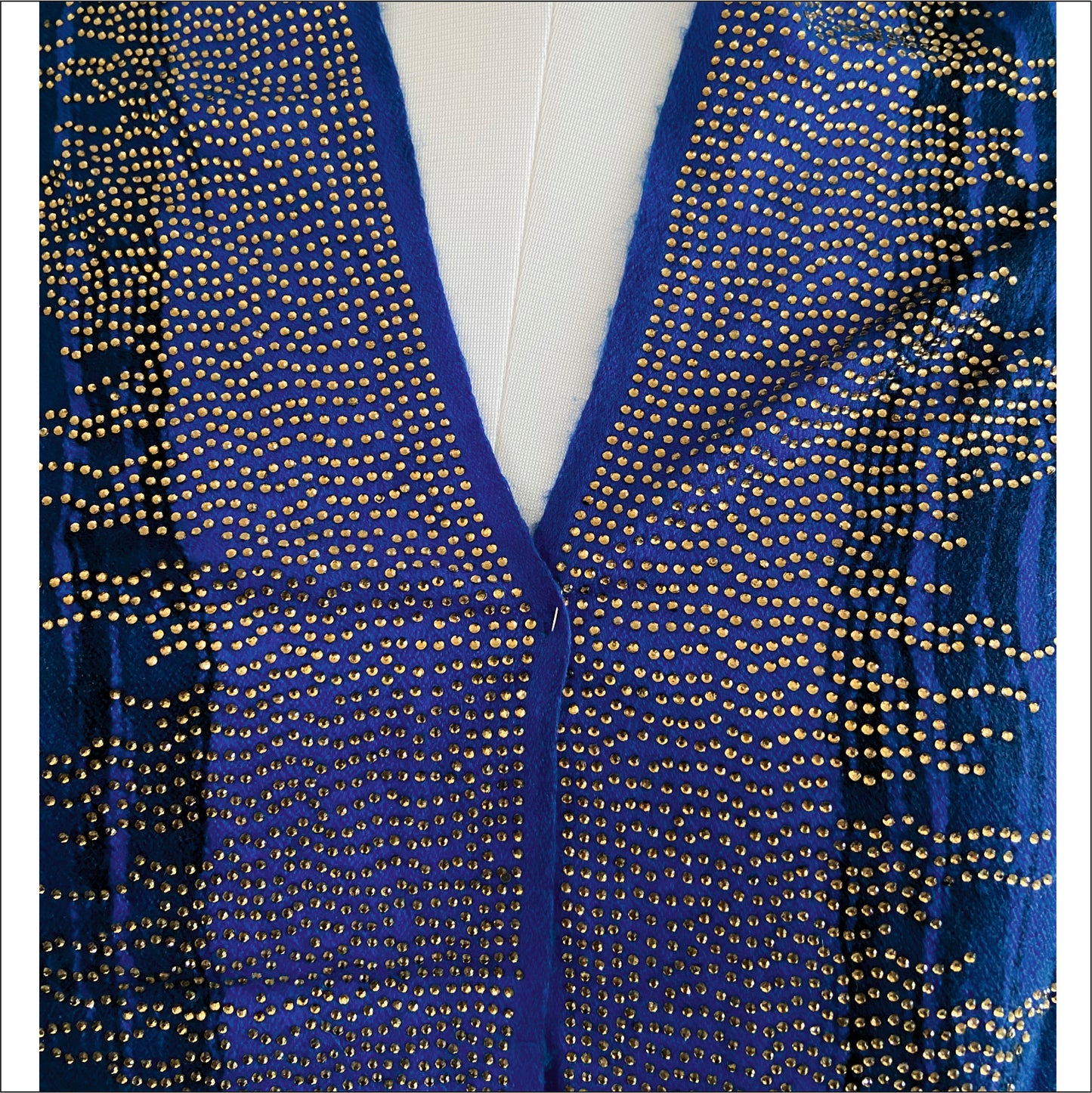 Pashmina stole with crystal stone detailing