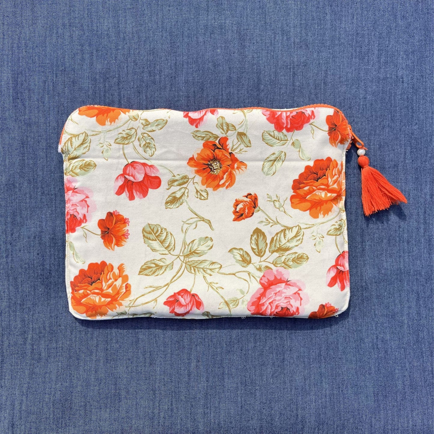 White Printed IPad Sleeve