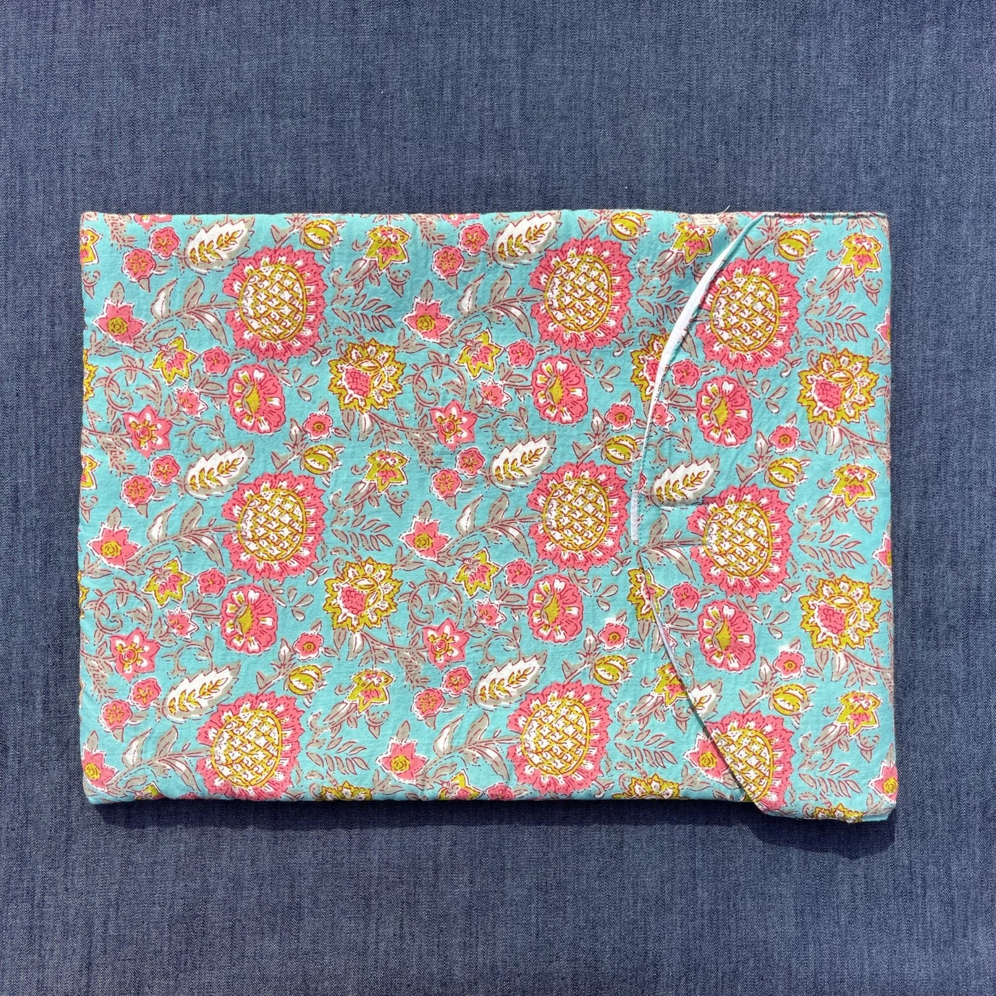 Blue Printed Laptop Sleeve