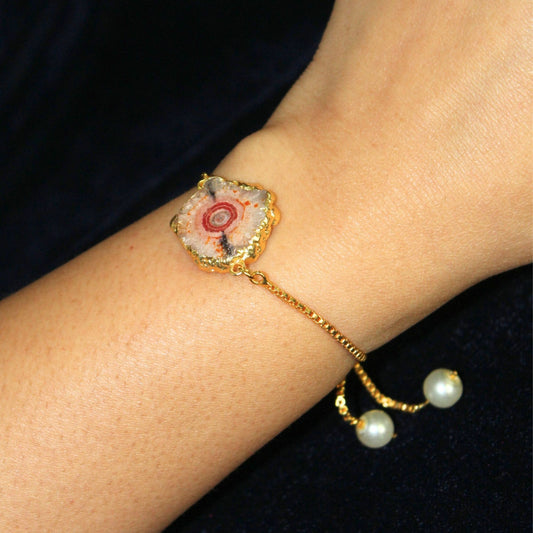 Silva Sutra grey stone bracelet