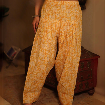Yellow Farshi Salwar Kurta Set