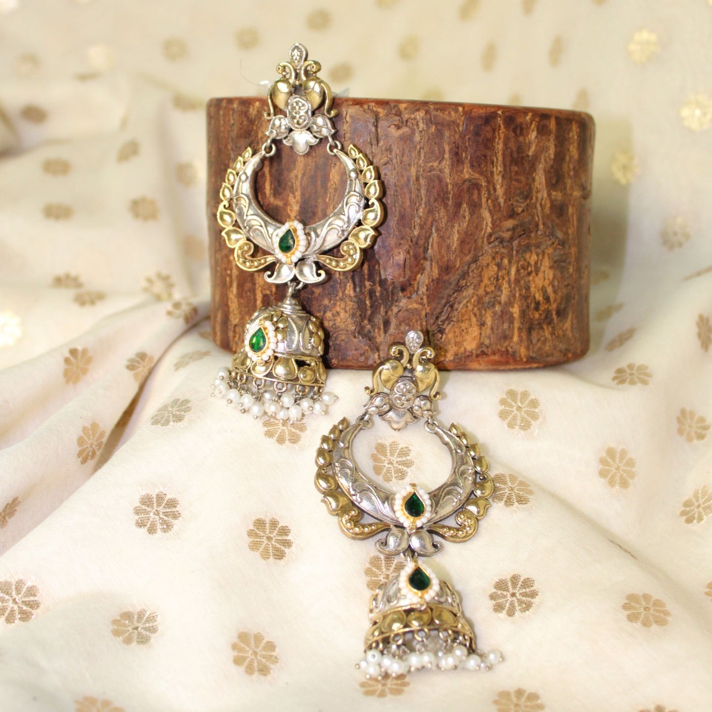 Silva Sutra Vintage jhumkas