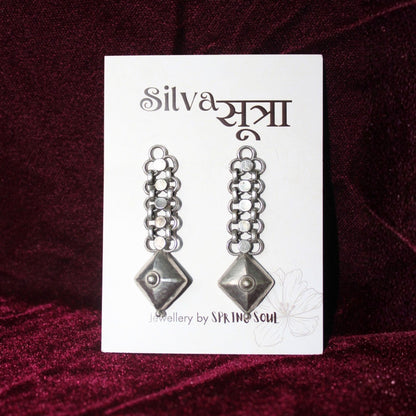 Urban shield chaindrop earrings