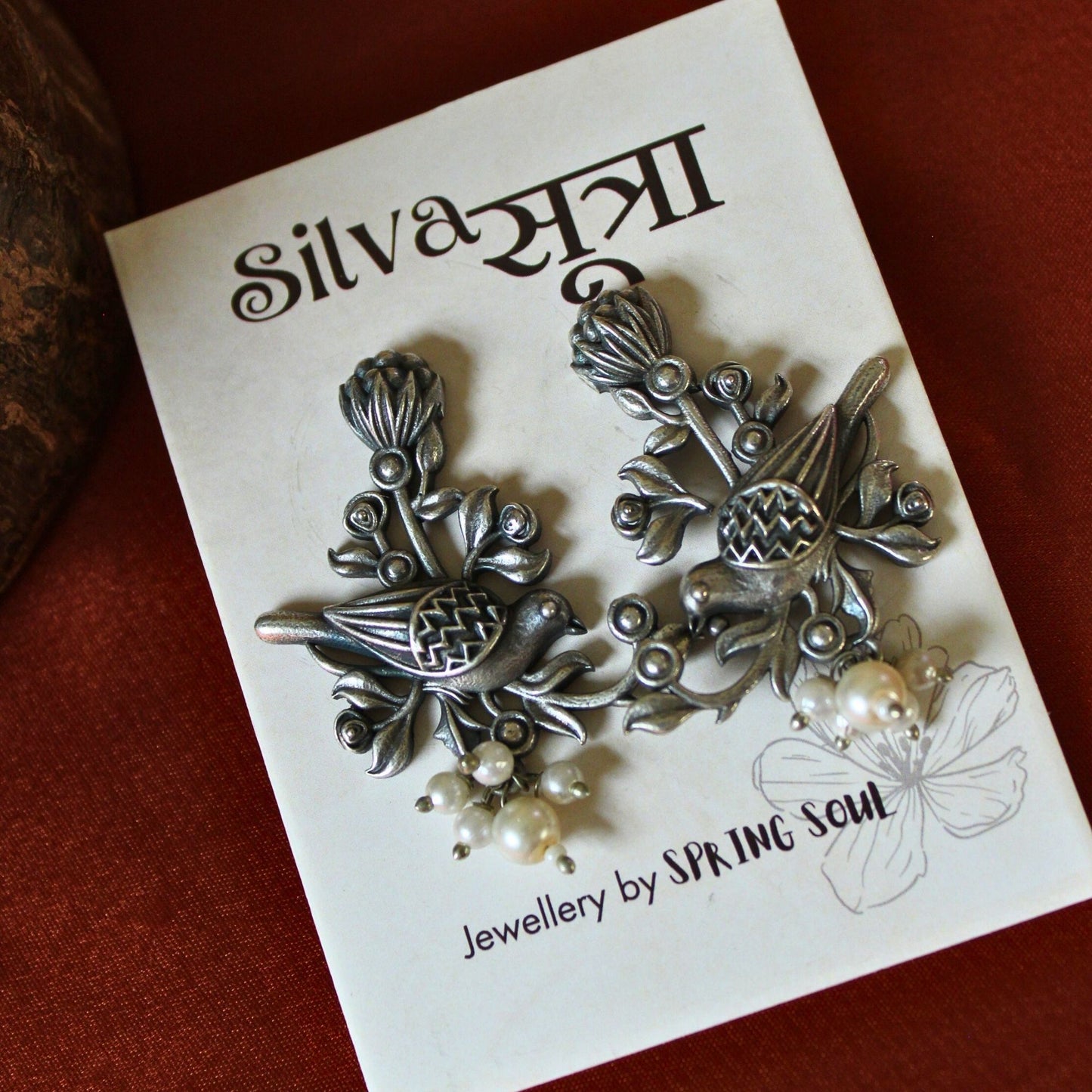Silva Sutra Bird Earrings