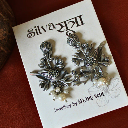 Silva Sutra Bird Earrings