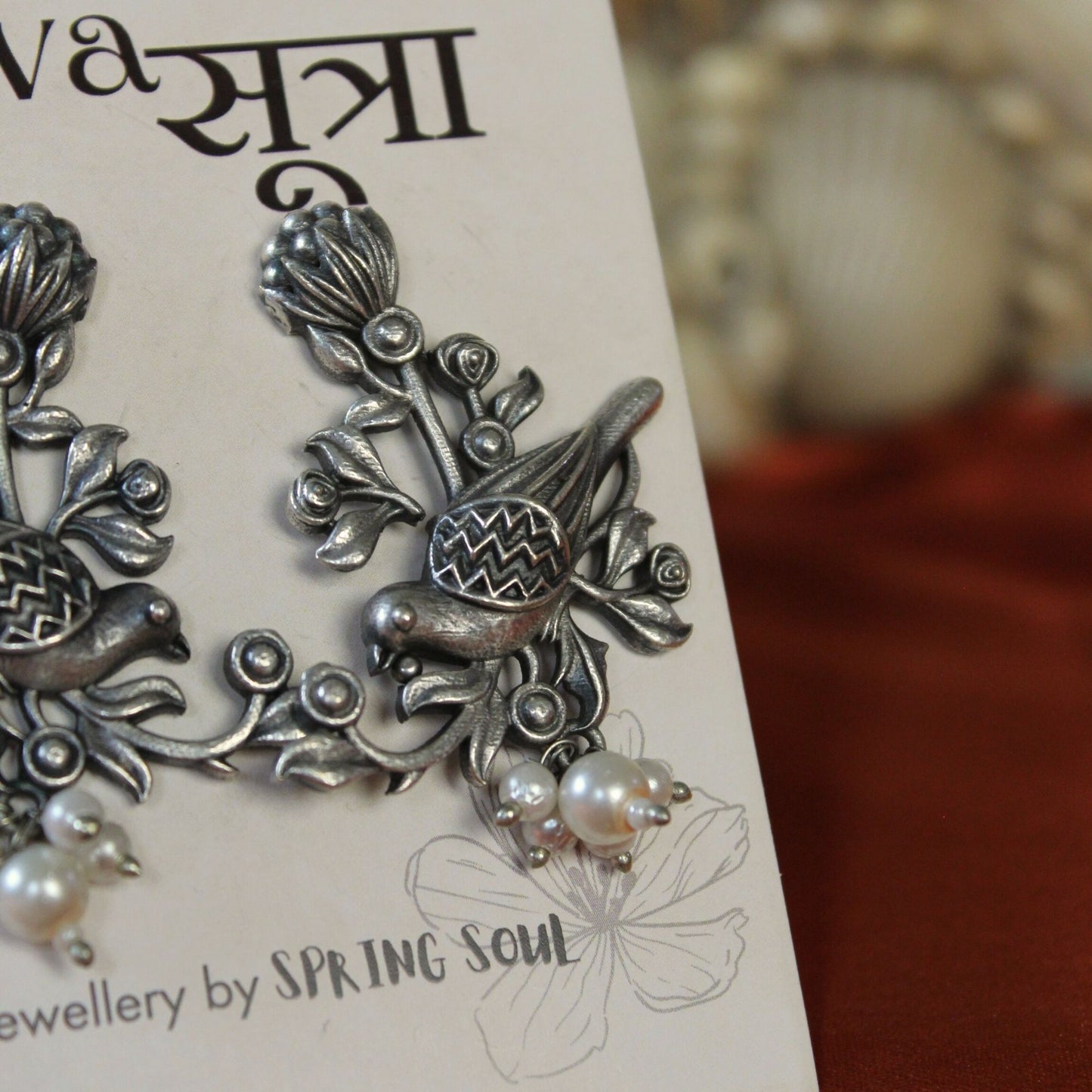 Silva Sutra Bird Earrings