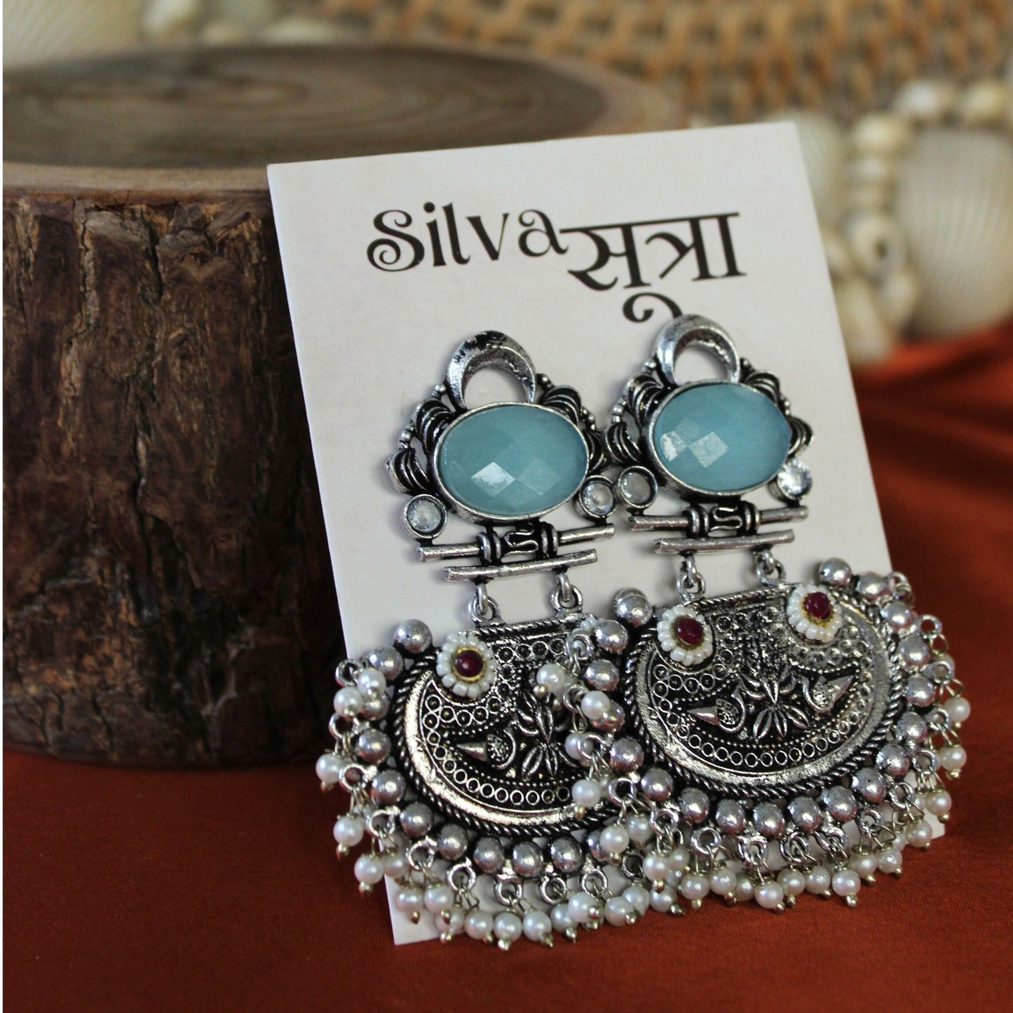 Silva Sutra pastel drop earrings