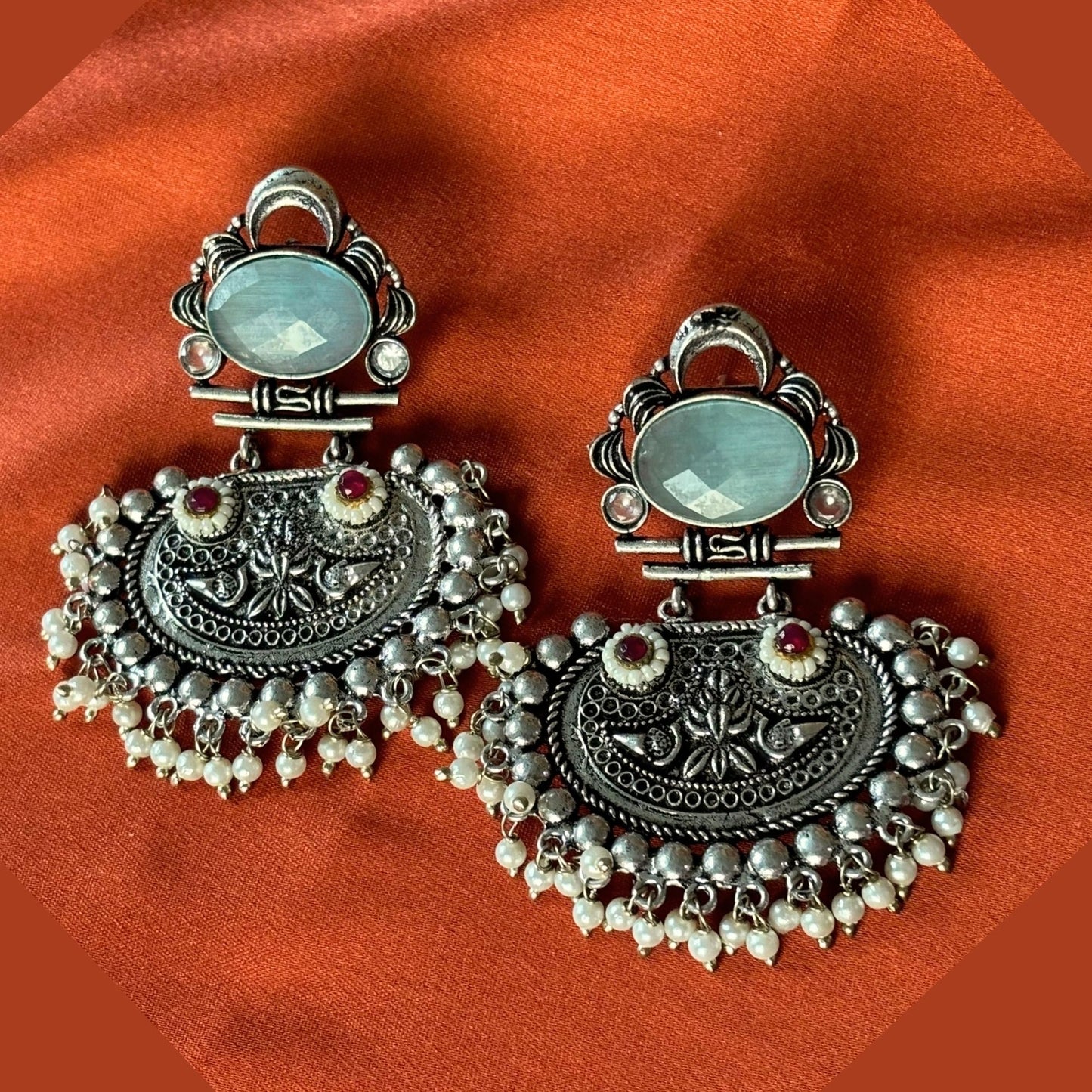 Silva Sutra pastel drop earrings
