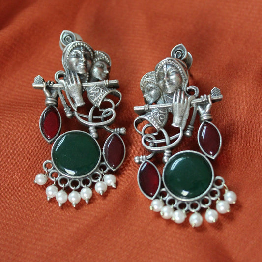 Silva Sutra Radhe Krishna Earrings